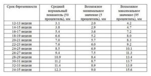 Норма носовой кости в 20 недель беременности