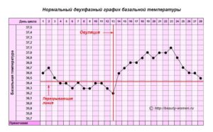 После овуляции температура тела