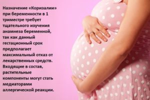 Насморк в первом триместре беременности