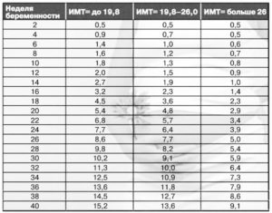 На 24 неделе беременности прибавка в весе