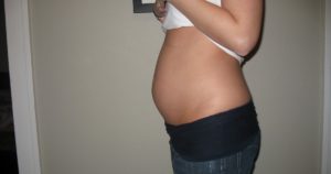 Живот на 14 неделе беременности у полных
