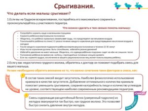 Если ребенок срыгивает после кормления грудным молоком что это значит