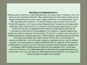 Ветрянка на 33 неделе беременности