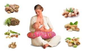 Какие орехи можно кормящей маме в первый месяц